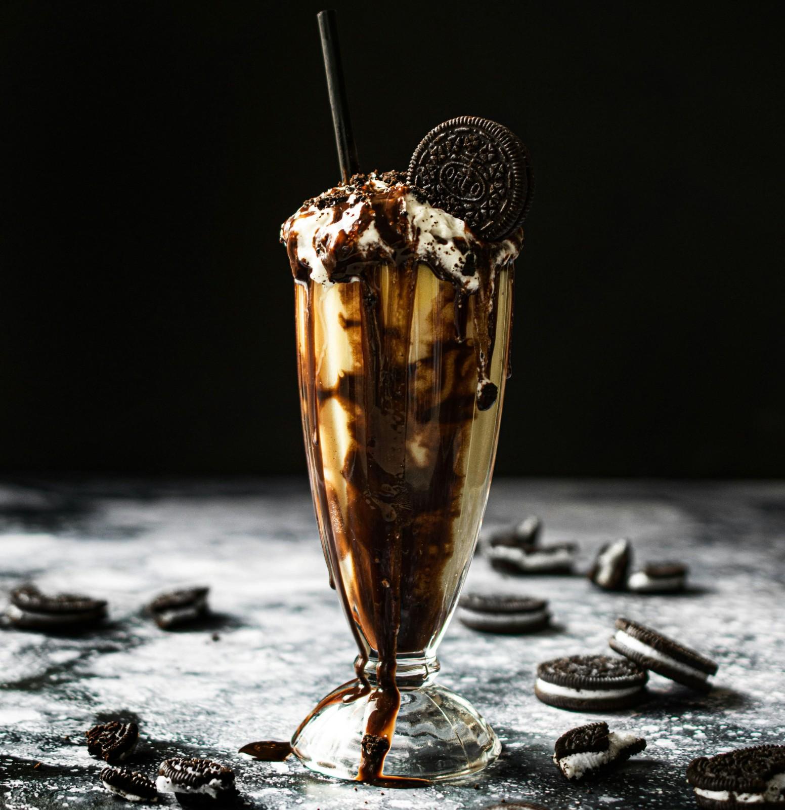 Thick creamy milkshake